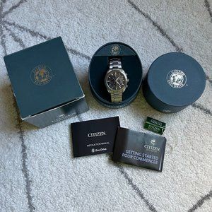 Citizen Eco-Drive titanium chronograph watch